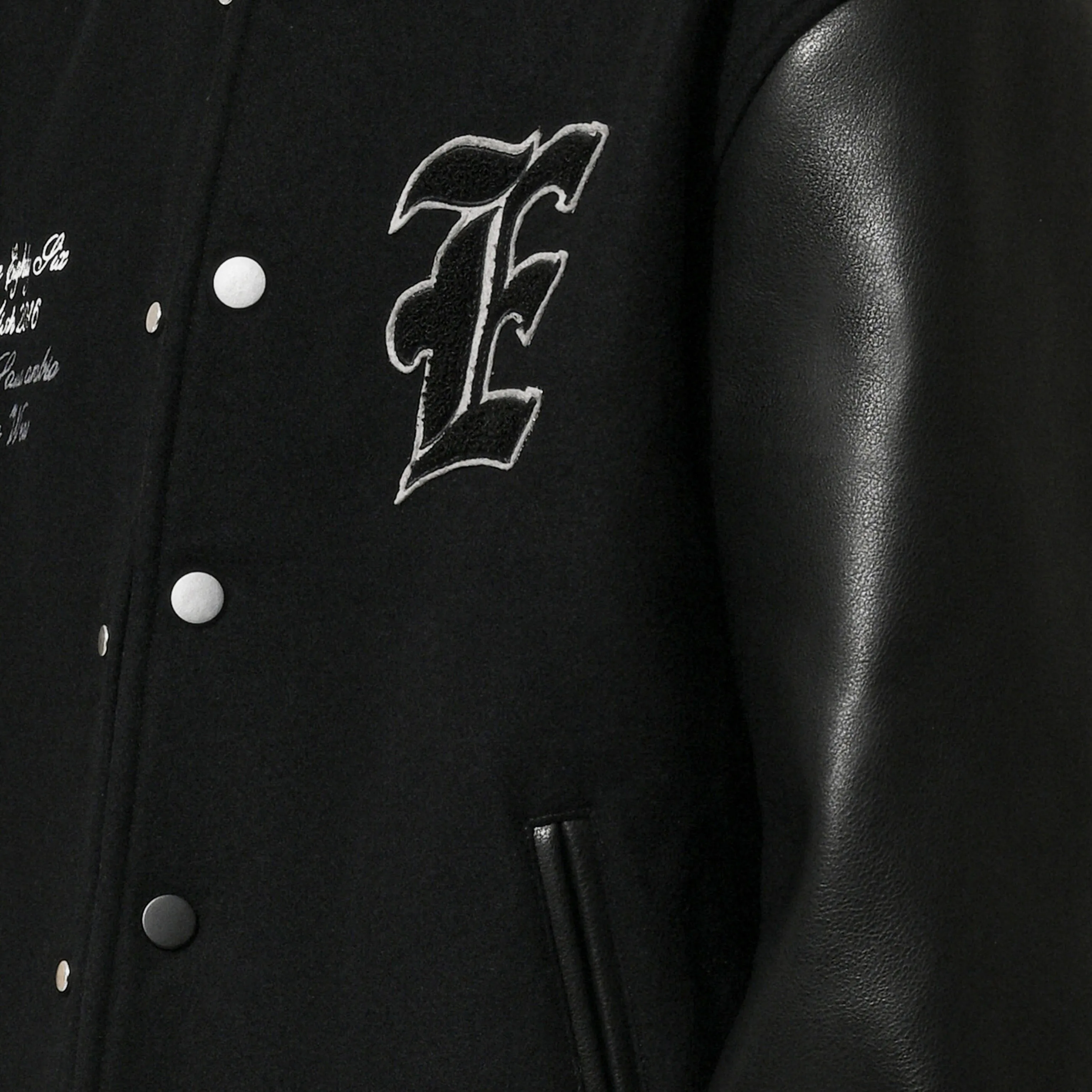 1886 VARSITY JACKET - BLACK