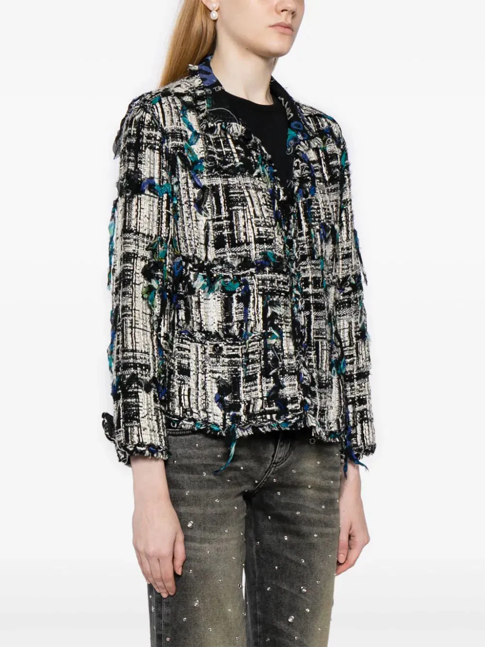 2007 Long-sleeve Tweed Jacket