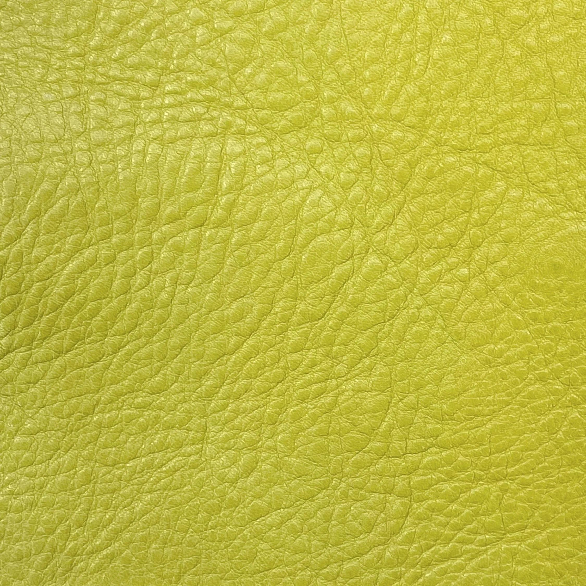 5oz (2mm) Cow Leather - Chartreuse (per square foot)