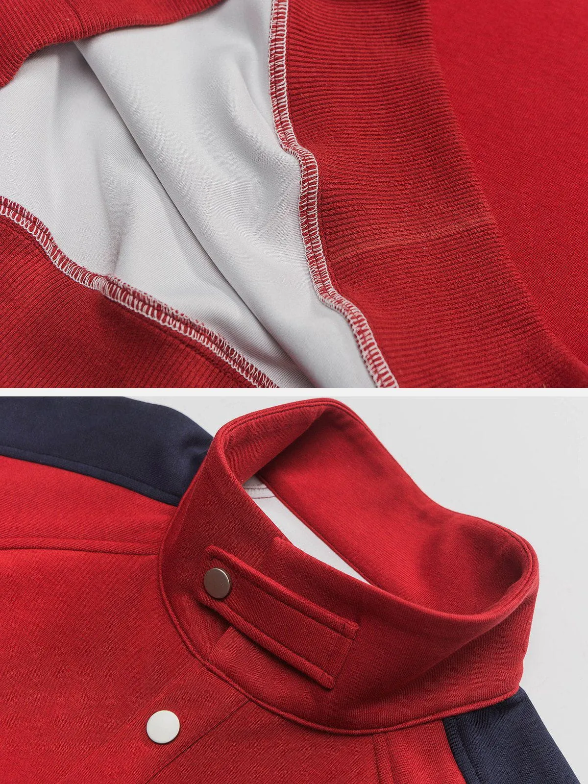 AlanBalen® - Color Block Polo Sweatshirt