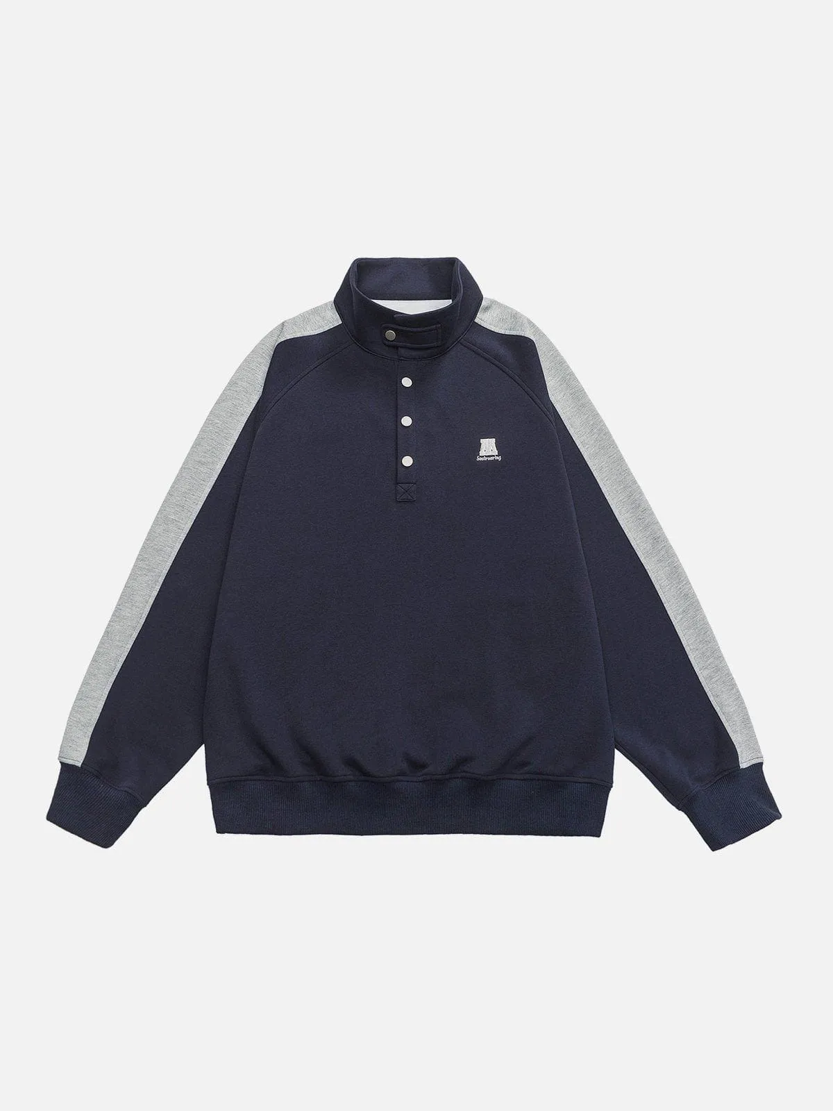 AlanBalen® - Color Block Polo Sweatshirt
