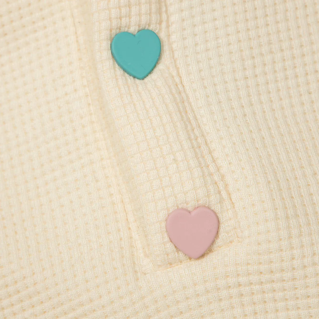 AlanBalen® - Embroidered Heart Button Lapel Sweatshirt