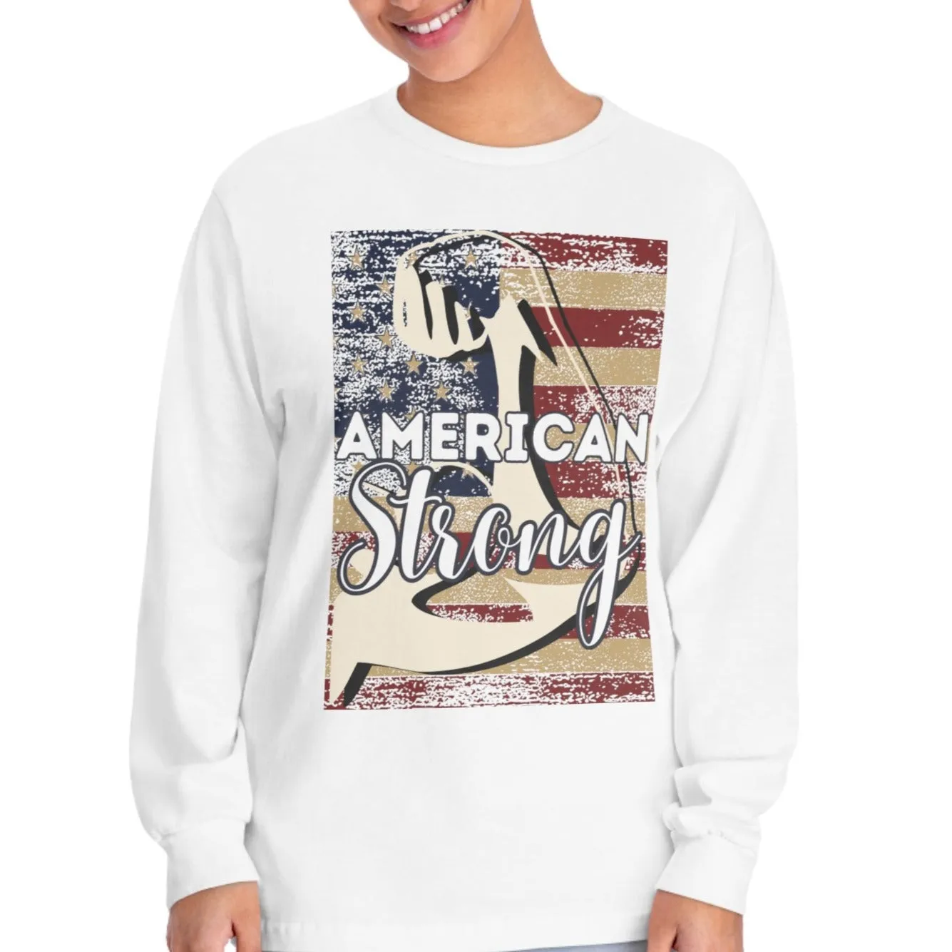 American Strong - Unisex Jersey Long Sleeve Tee