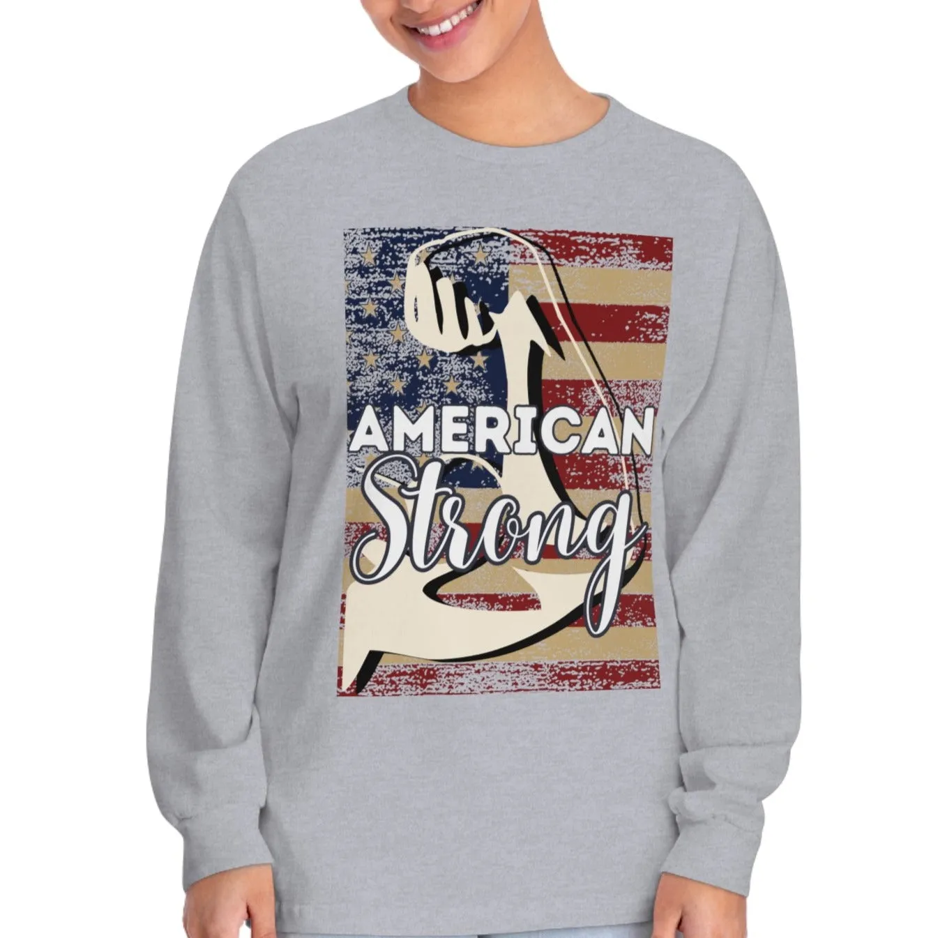 American Strong - Unisex Jersey Long Sleeve Tee