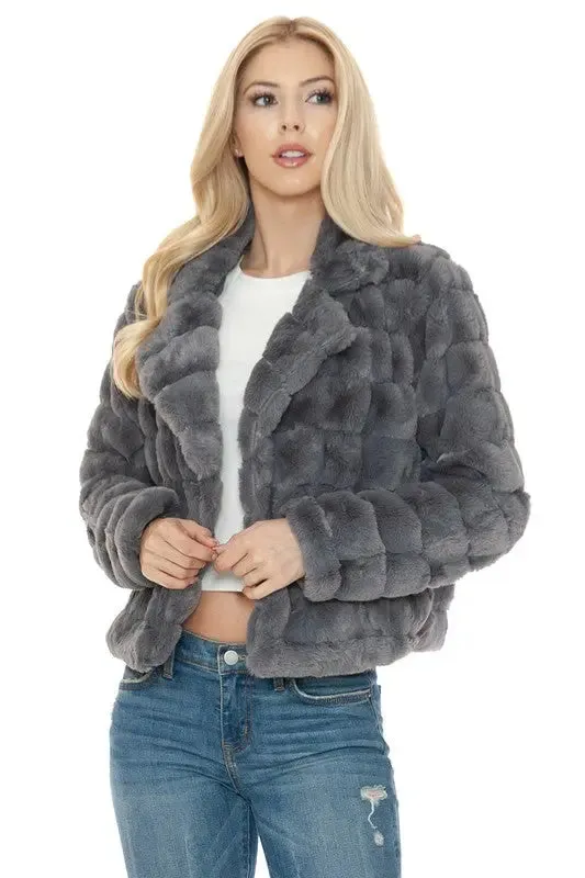 Annva Women Faux Fur Jacket