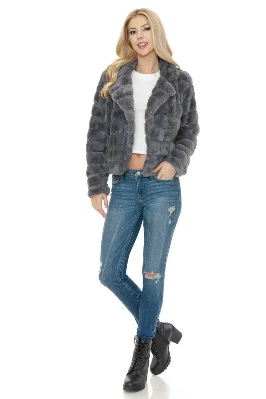 Annva Women Faux Fur Jacket