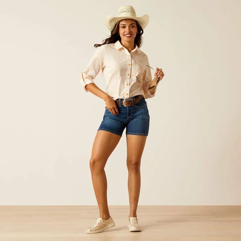 ARIAT LADIES VENTTEK LONG SLEEVE PAISLEY SHIRT STYLE 10051328