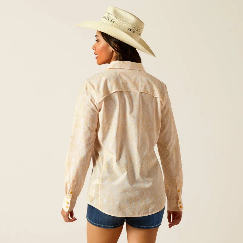ARIAT LADIES VENTTEK LONG SLEEVE PAISLEY SHIRT STYLE 10051328
