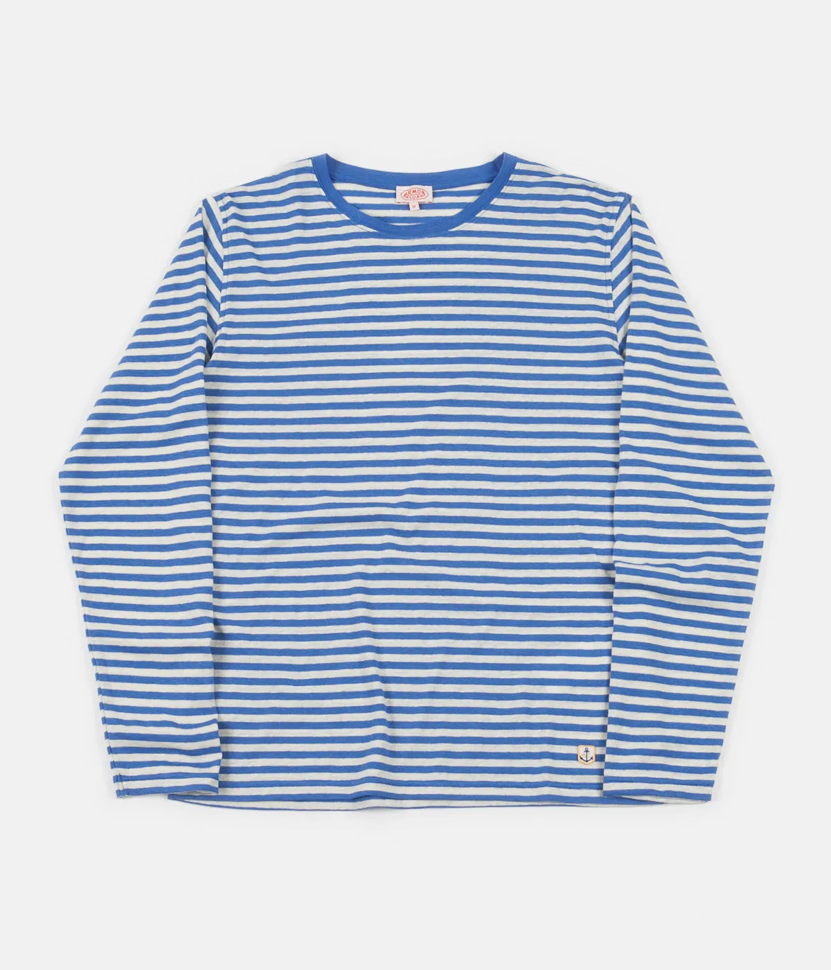 Armor Lux Striped Breton Long Sleeve T-Shirt - Lapis / Nature