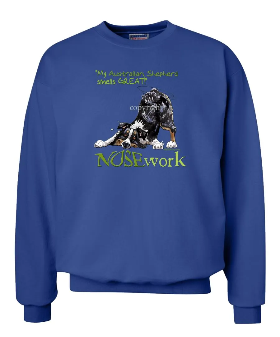 Australian Shepherd  Black Tri - Nosework - Sweatshirt
