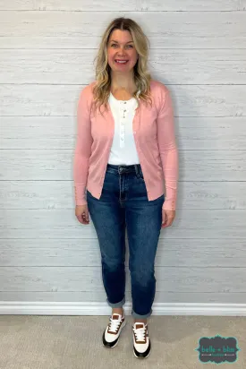 Belle Button Cardi - Cotton Candy