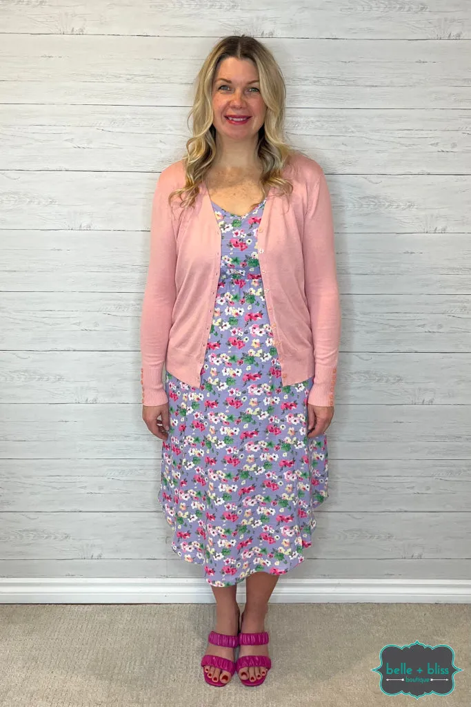 Belle Button Cardi - Cotton Candy