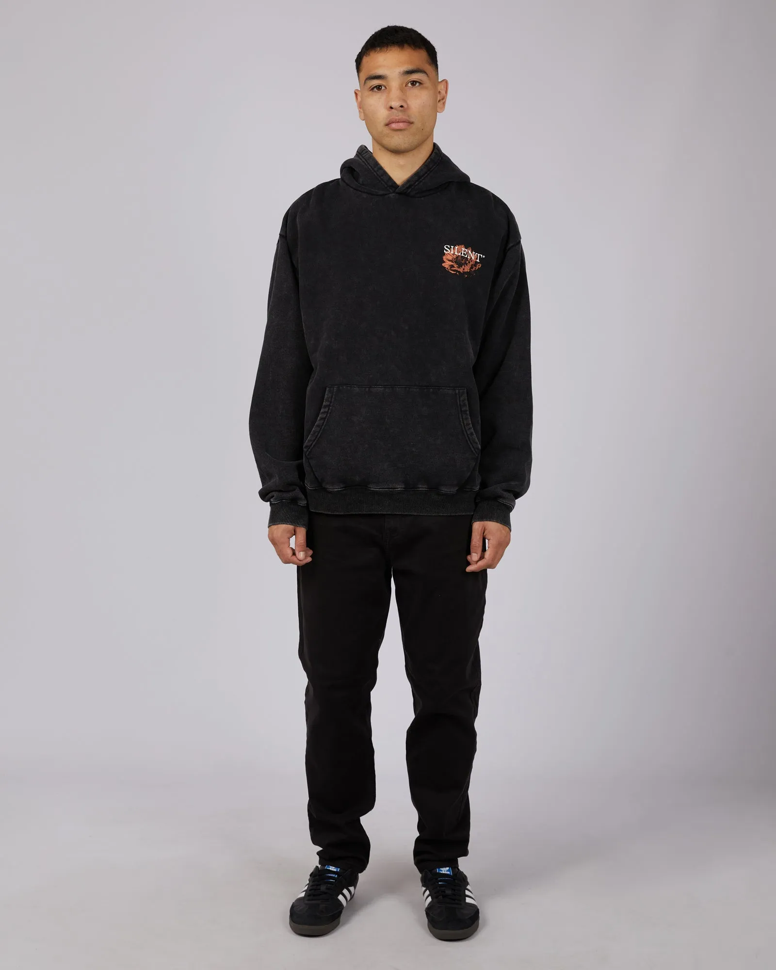 Bloom Hoodie Washed Black