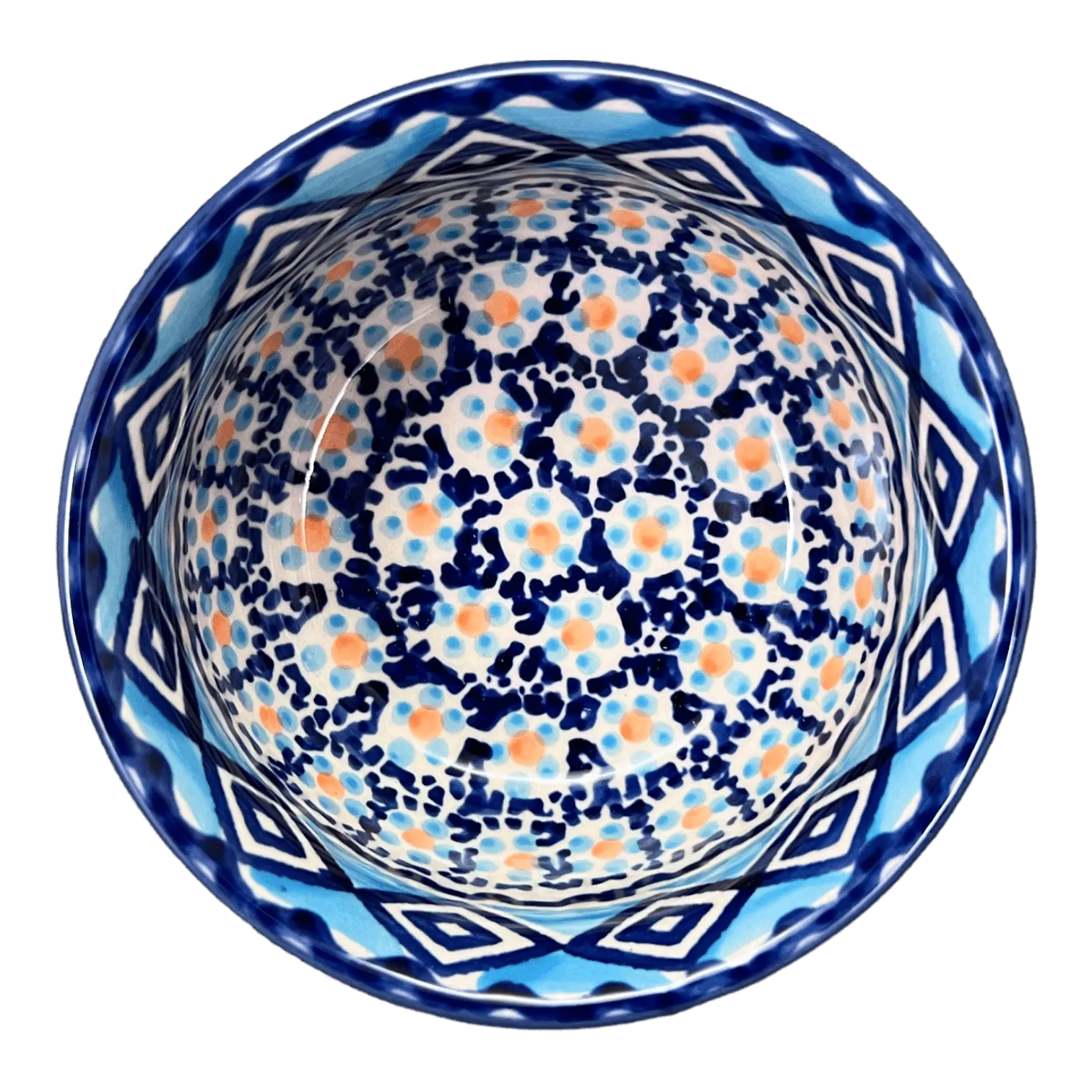 Bowl, Round, 4.5" in "Blue Diamond" by Manufaktura | M082U-DHR