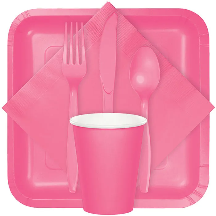 Bulk Candy Pink Value Friendly Assorted Plastic Cutlery (216 per Case)