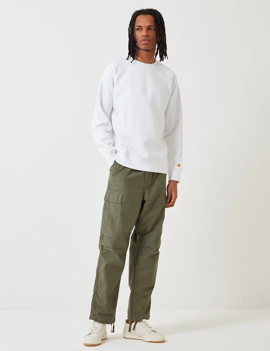 Carhartt-WIP Chase Sweatshirt - White