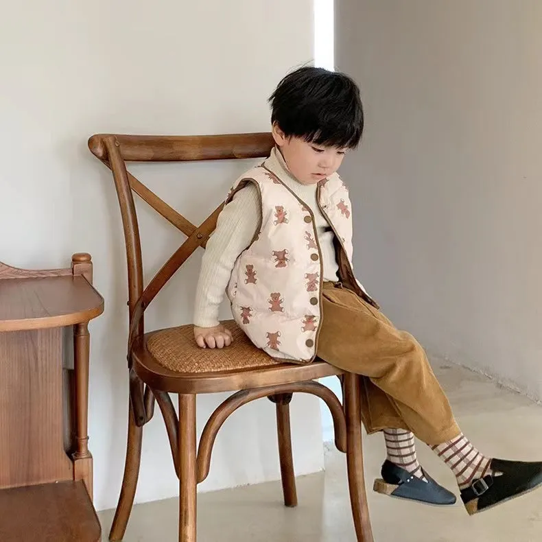 Cartoon Reversible Down Vest