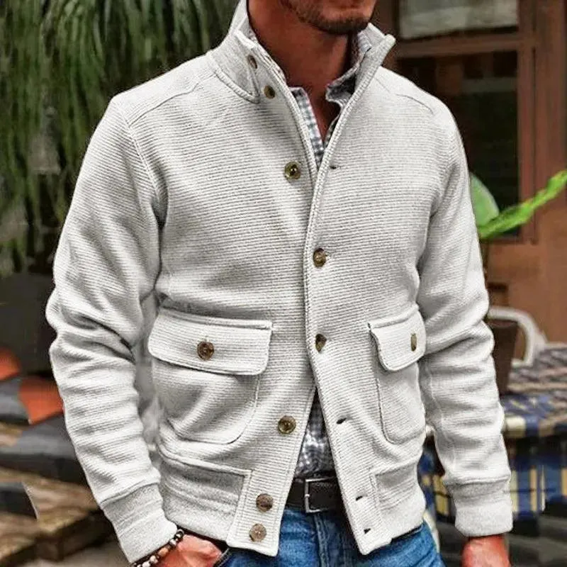 Casual Corduroy Jas Heren - Gesoleerde voering biedt extra warmte op koude dagen.W