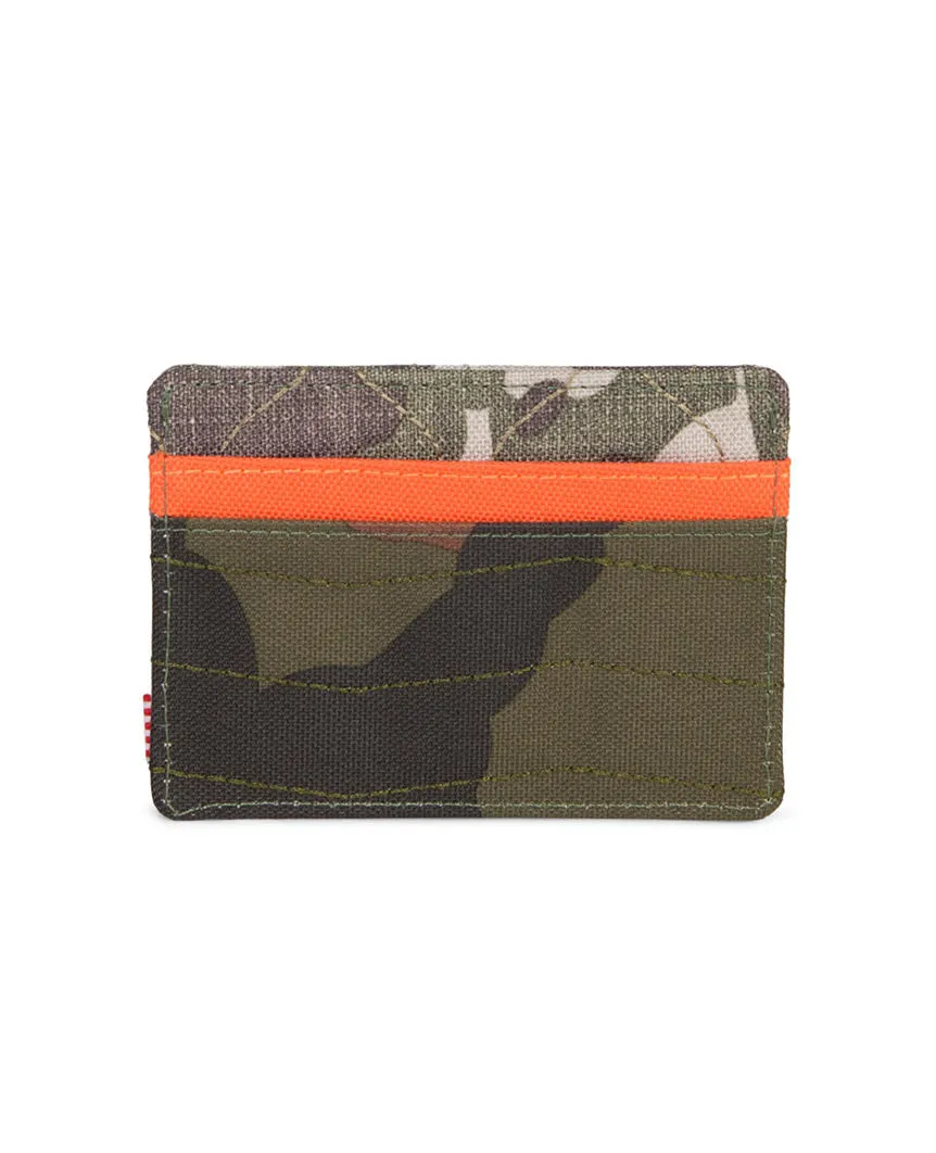 Charlie Wallet  Woodland Camo/Vermillion Orange/Frog Camo