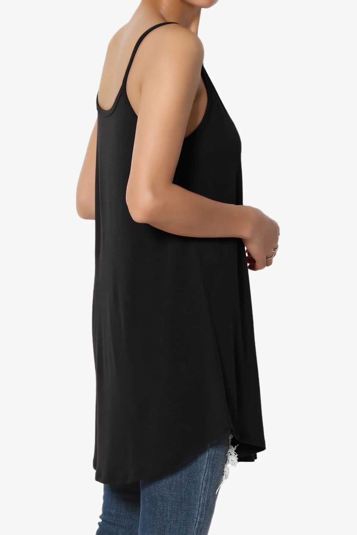 Chelsea Scoop & V Neck Flared Camisole Top