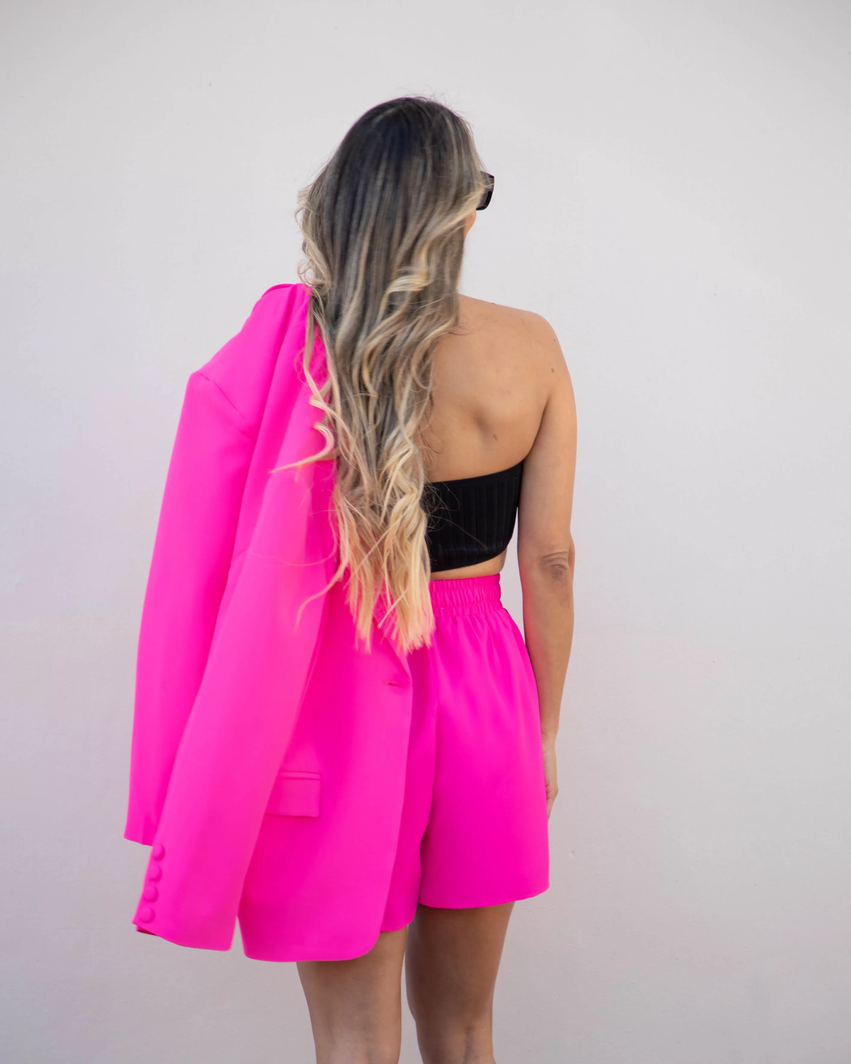 Hot Pink Shorts Set
