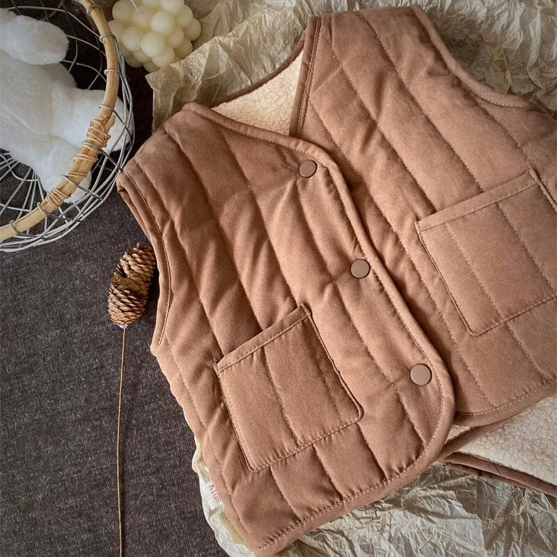 Jax Plush Quilted Reversible Vest