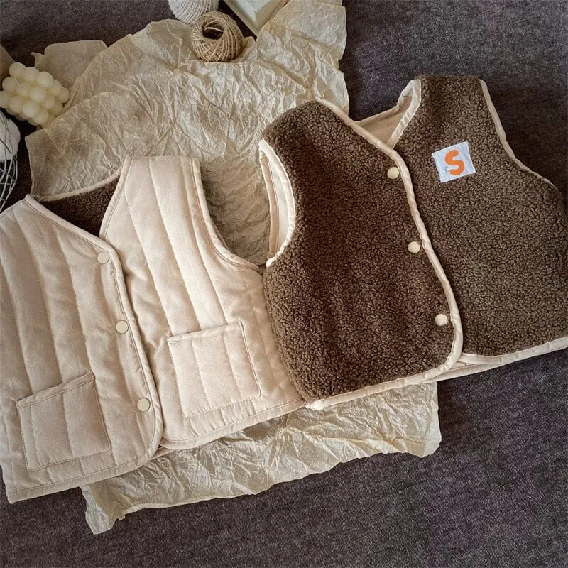 Jax Plush Quilted Reversible Vest