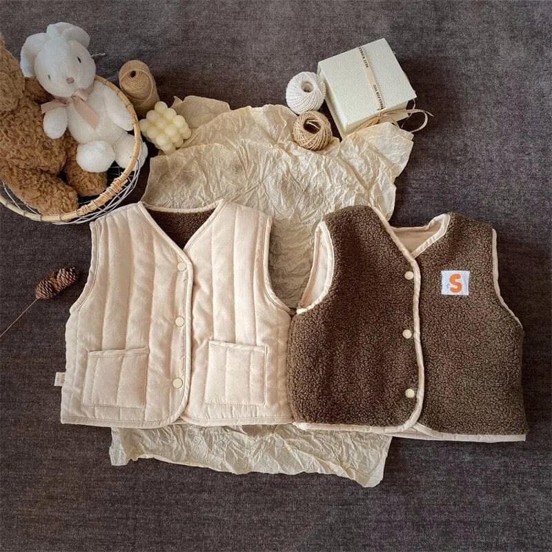 Jax Plush Quilted Reversible Vest