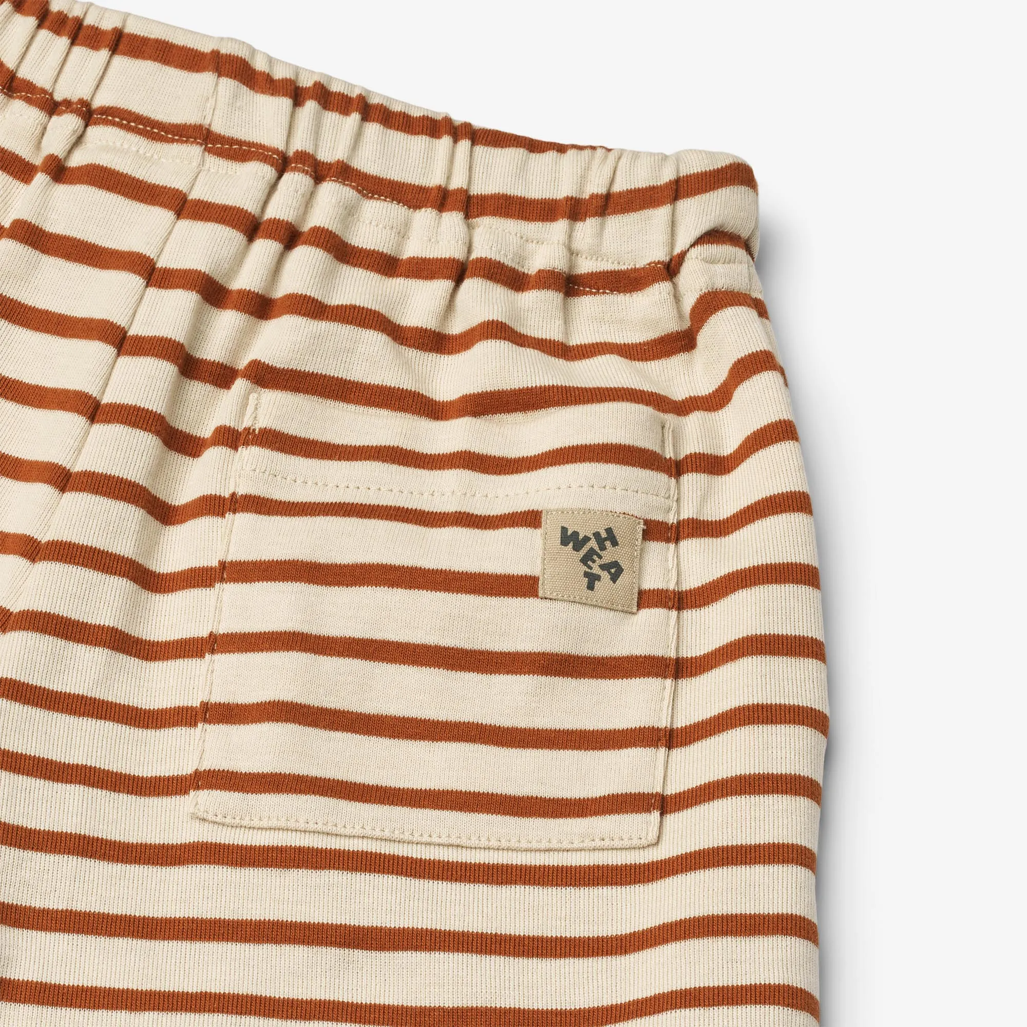Jersey Shorts Kalle - warm caramel stripe