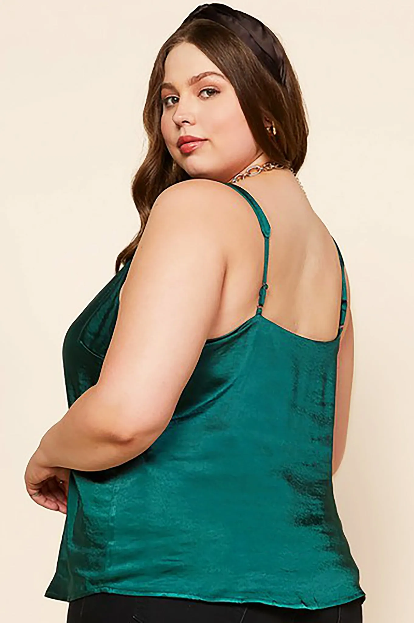 Joy Satin Scalloped Cami
