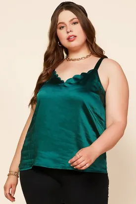 Joy Satin Scalloped Cami