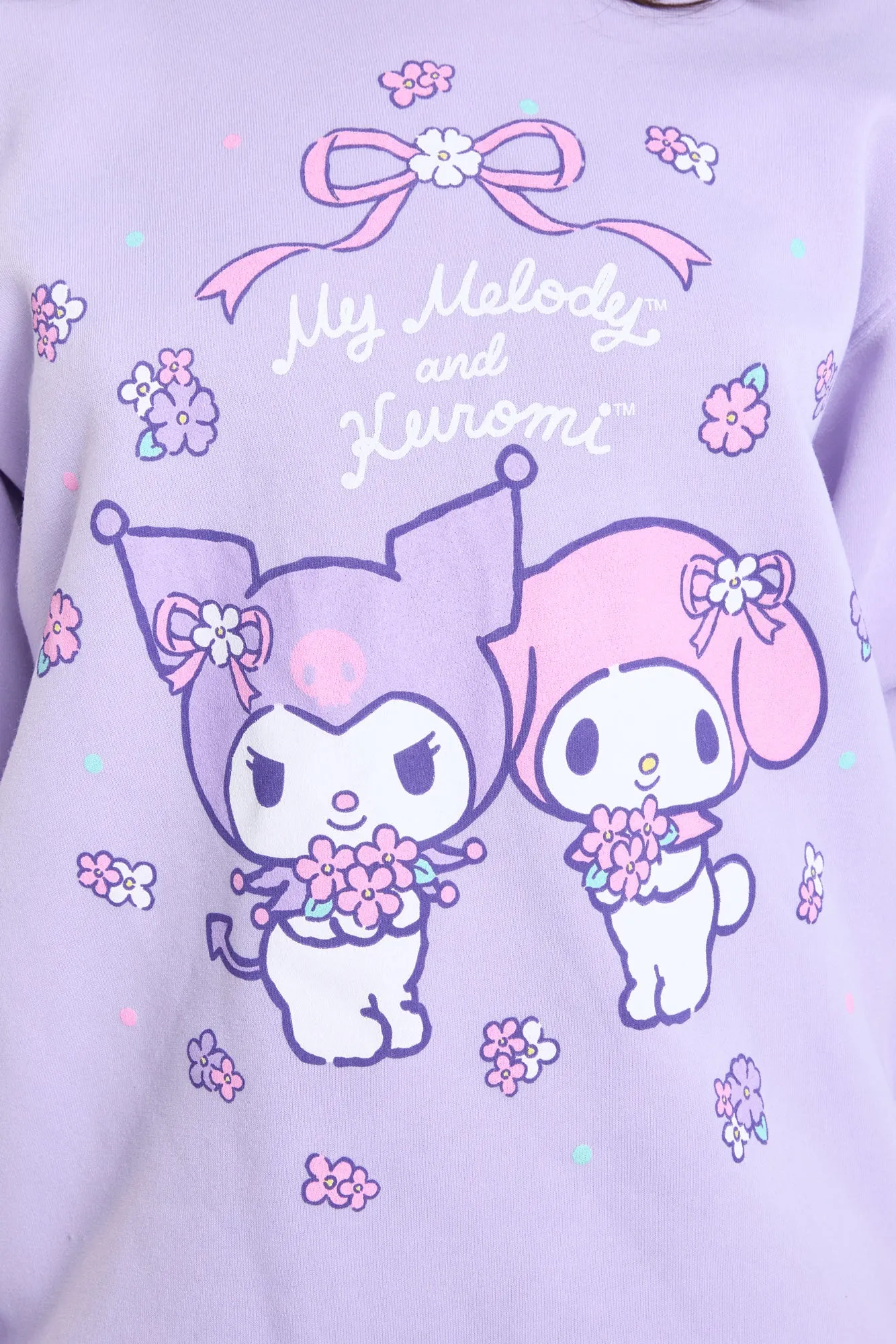 Kuromi My Melody Graphic Crew Neck Sweatshirt