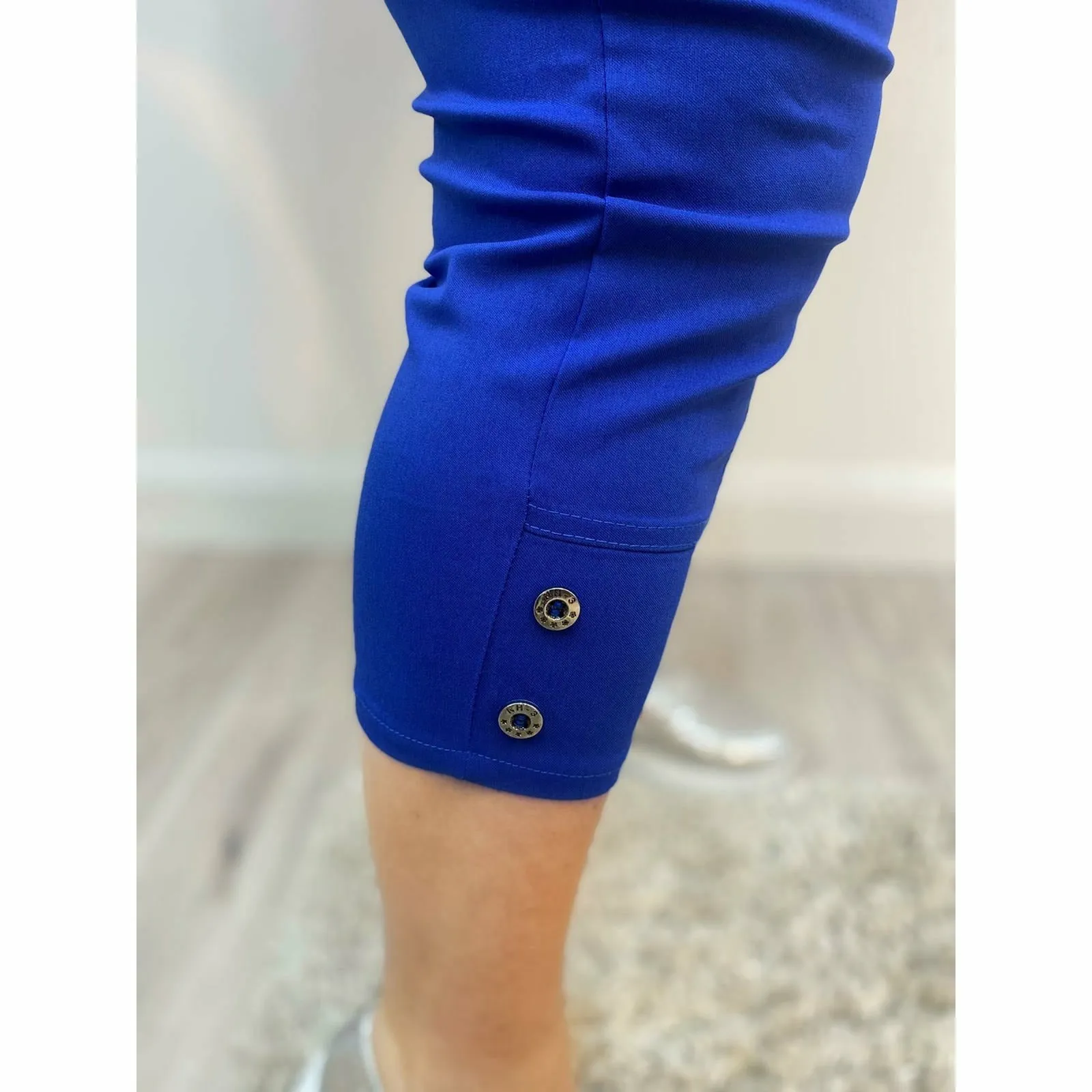 Lucie Crop Trousers in Royal Blue