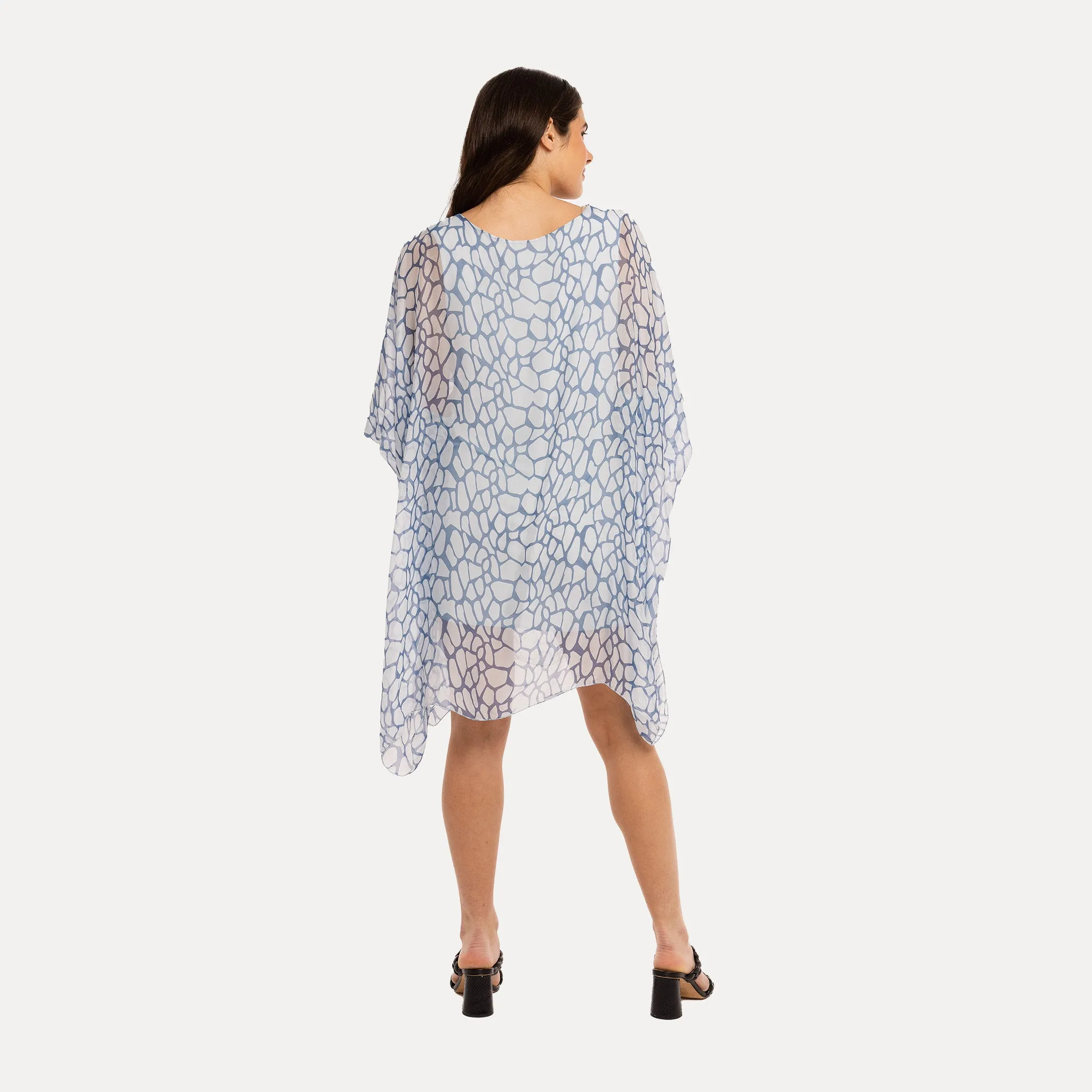 M Made in Italy  Women's Woven and Knitted Long Sleeve Tunic
