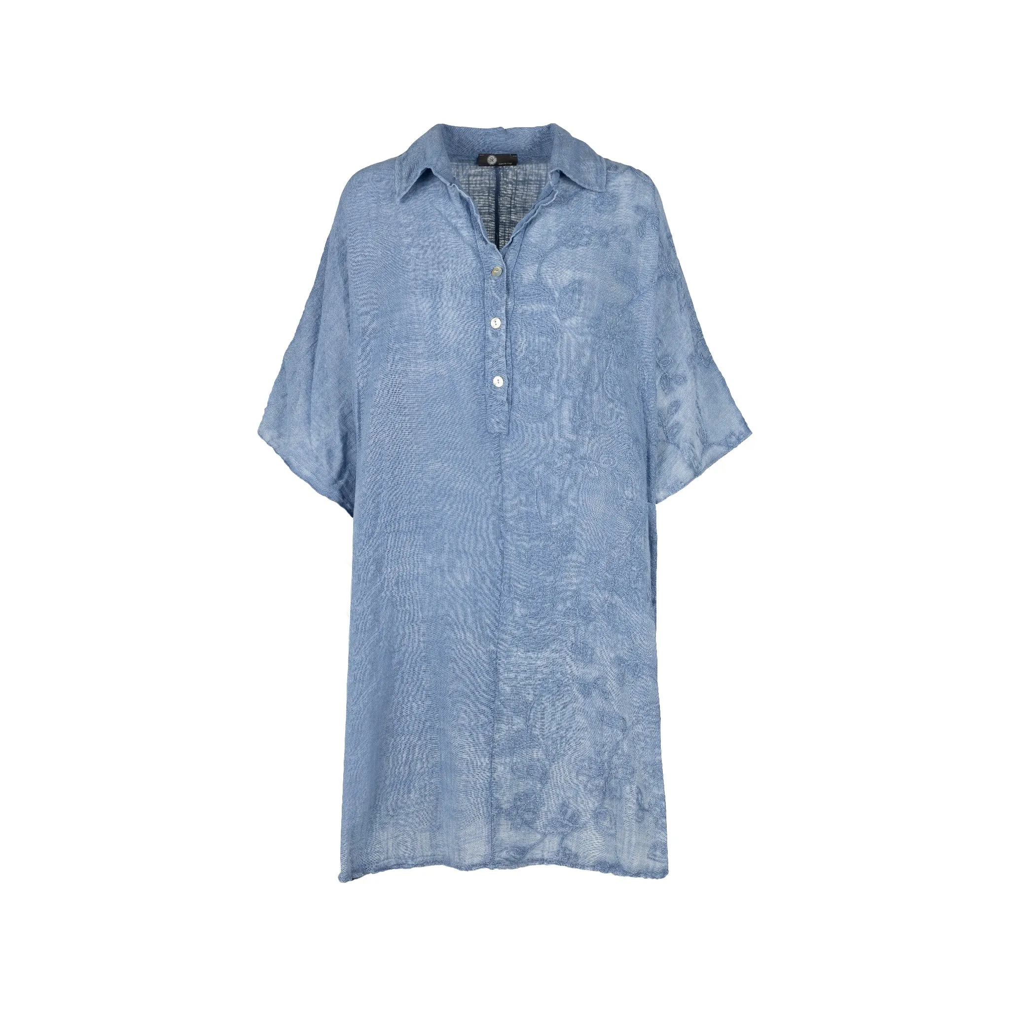 M Made in Italy  Women's Woven Half Sleeve Tunic