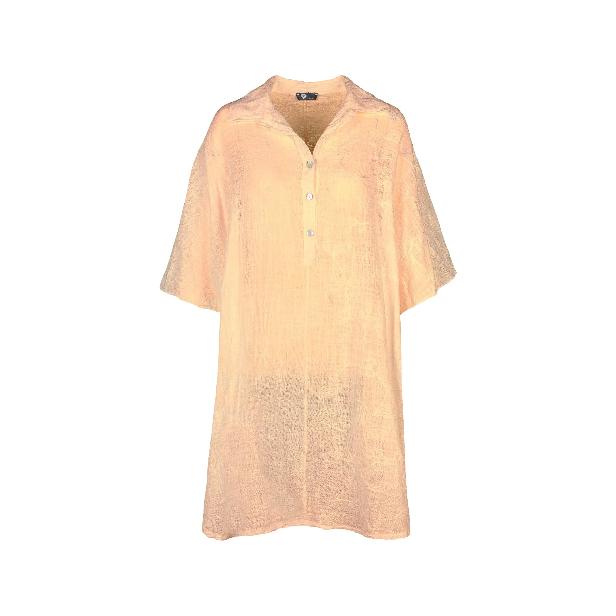 M Made in Italy  Women's Woven Half Sleeve Tunic
