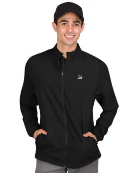 Mens Golf Zippered Windbreaker Jacket