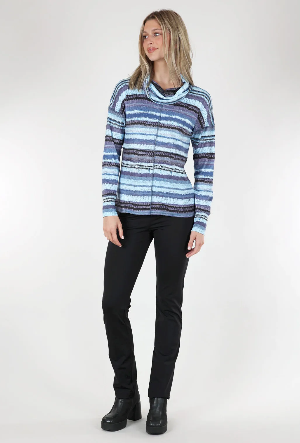 Merrow Brushed Cowl Pullover, Frost