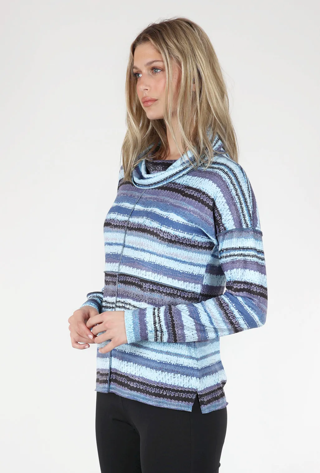 Merrow Brushed Cowl Pullover, Frost