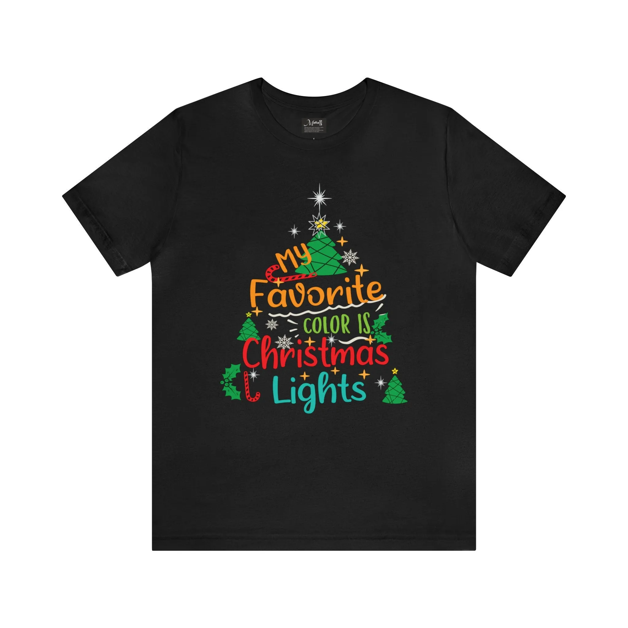 My favorite color is Christmas Light | Amazing T-shirts Apparel | Christmas t-shirts | Oversize Graphic women
