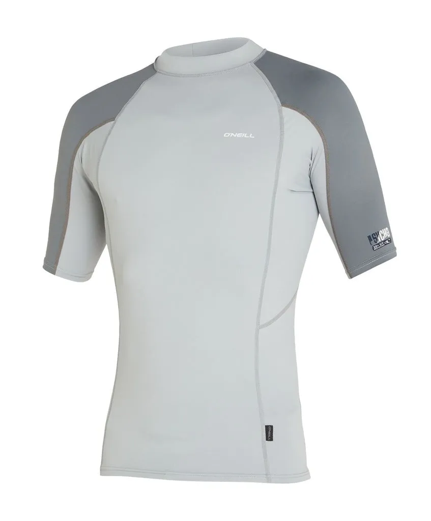 ONEILL PSYCHO UV S/S RASH VEST - COOL GREY/SMOKE