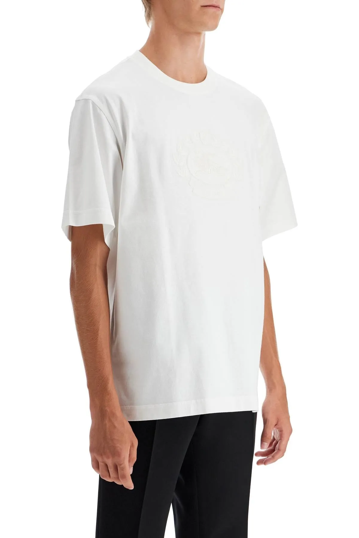 "ekd embroidered t-shirt 8095105 CHALK