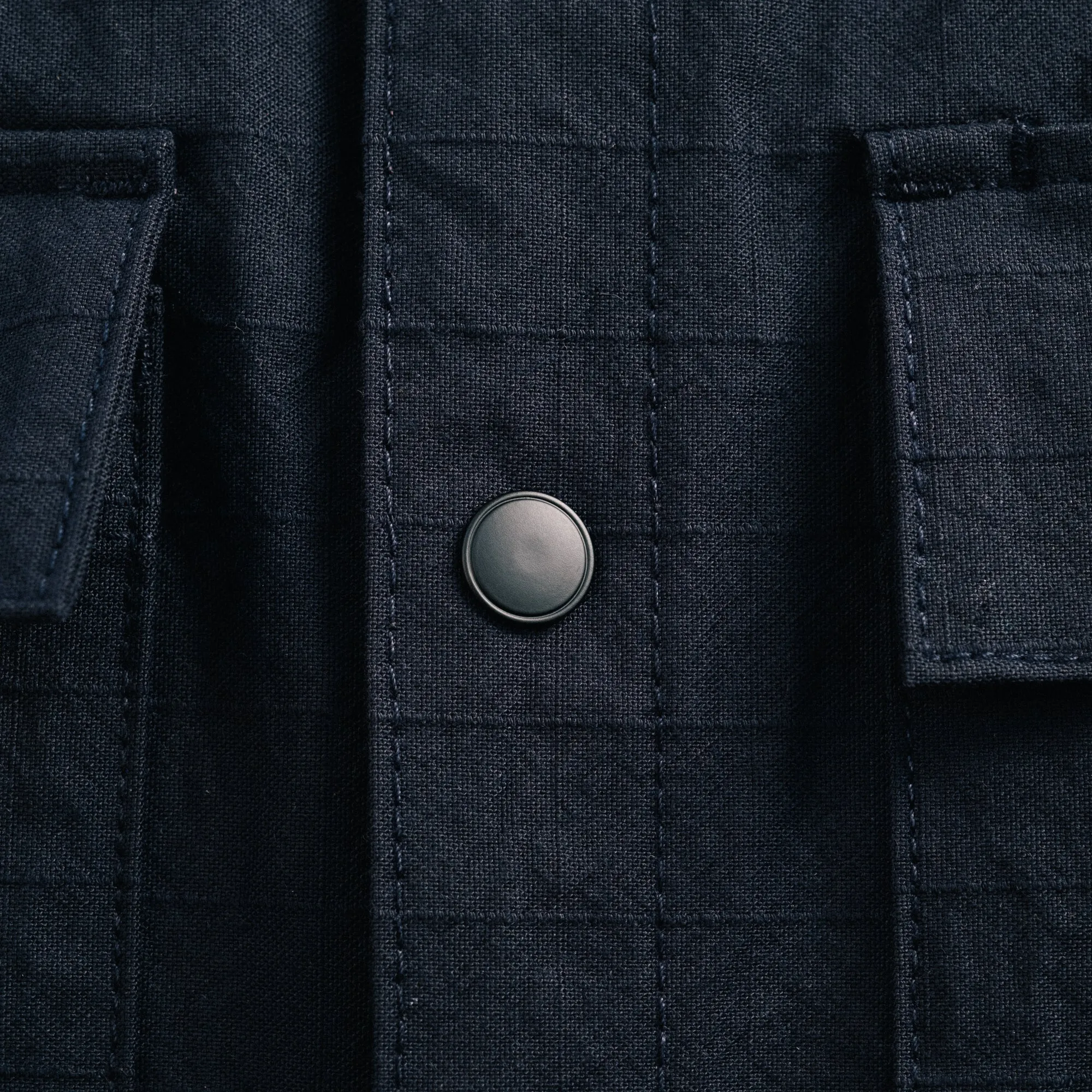 Rogue Territory Oxford Overshirt Navy Nylon Grid FINAL SALE