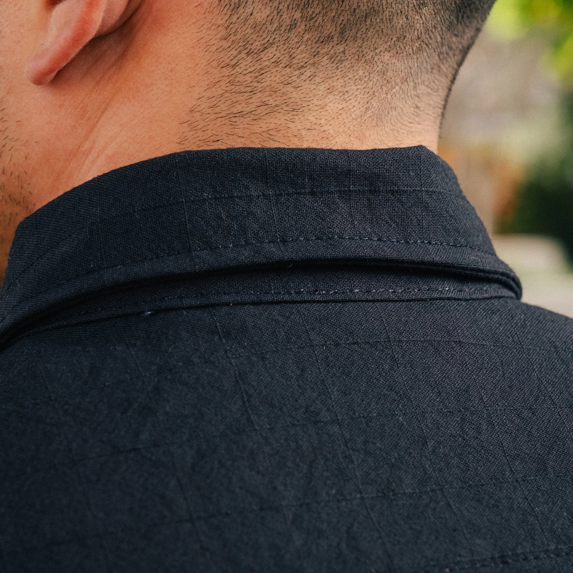 Rogue Territory Oxford Overshirt Navy Nylon Grid FINAL SALE