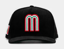 Shoe Palace Exclusive Mexico Curve Corduroy 950AF Snapback Mens Hat (Black/Green)