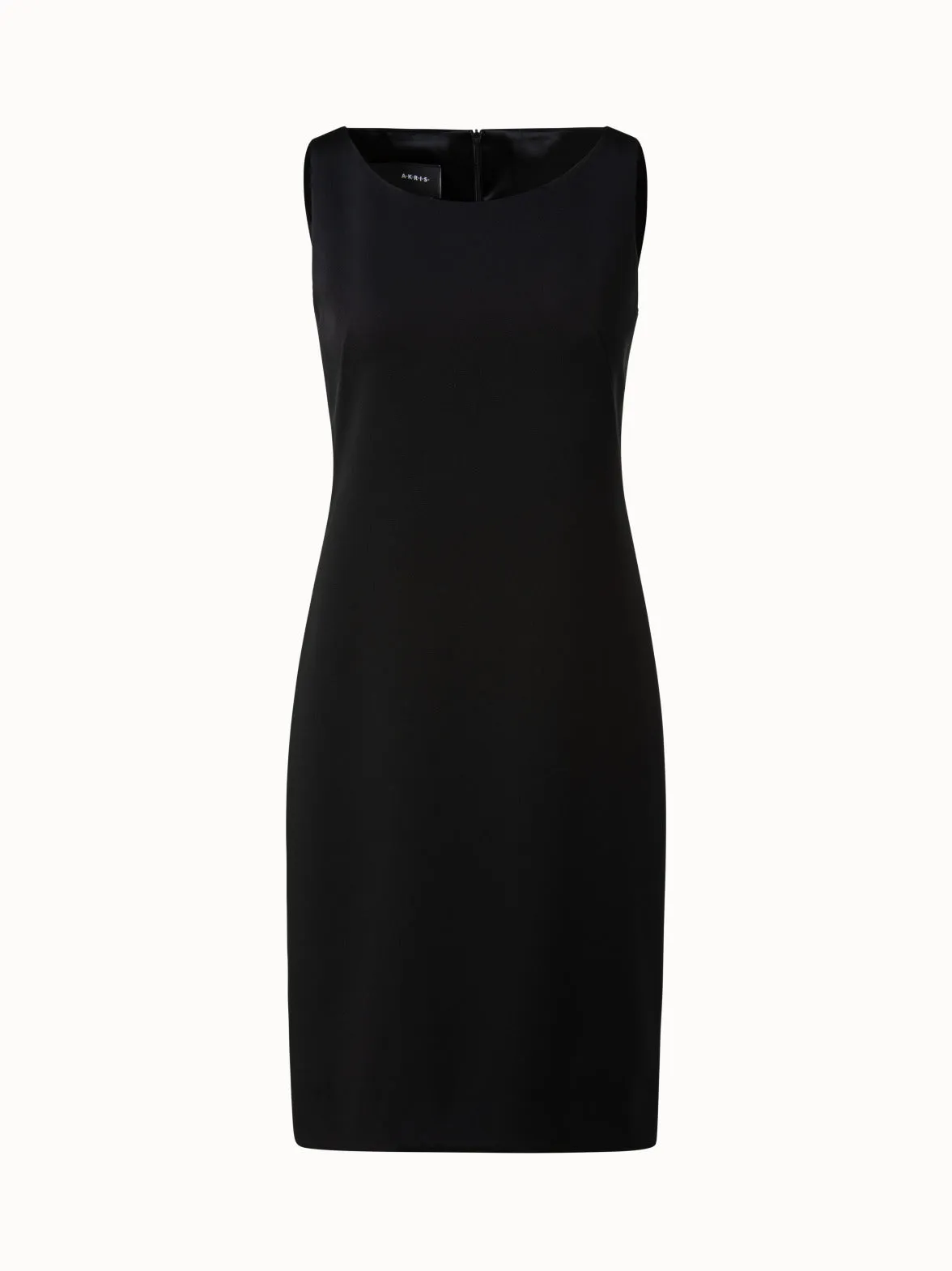 Silk Crpe Stretch Sheath Dress