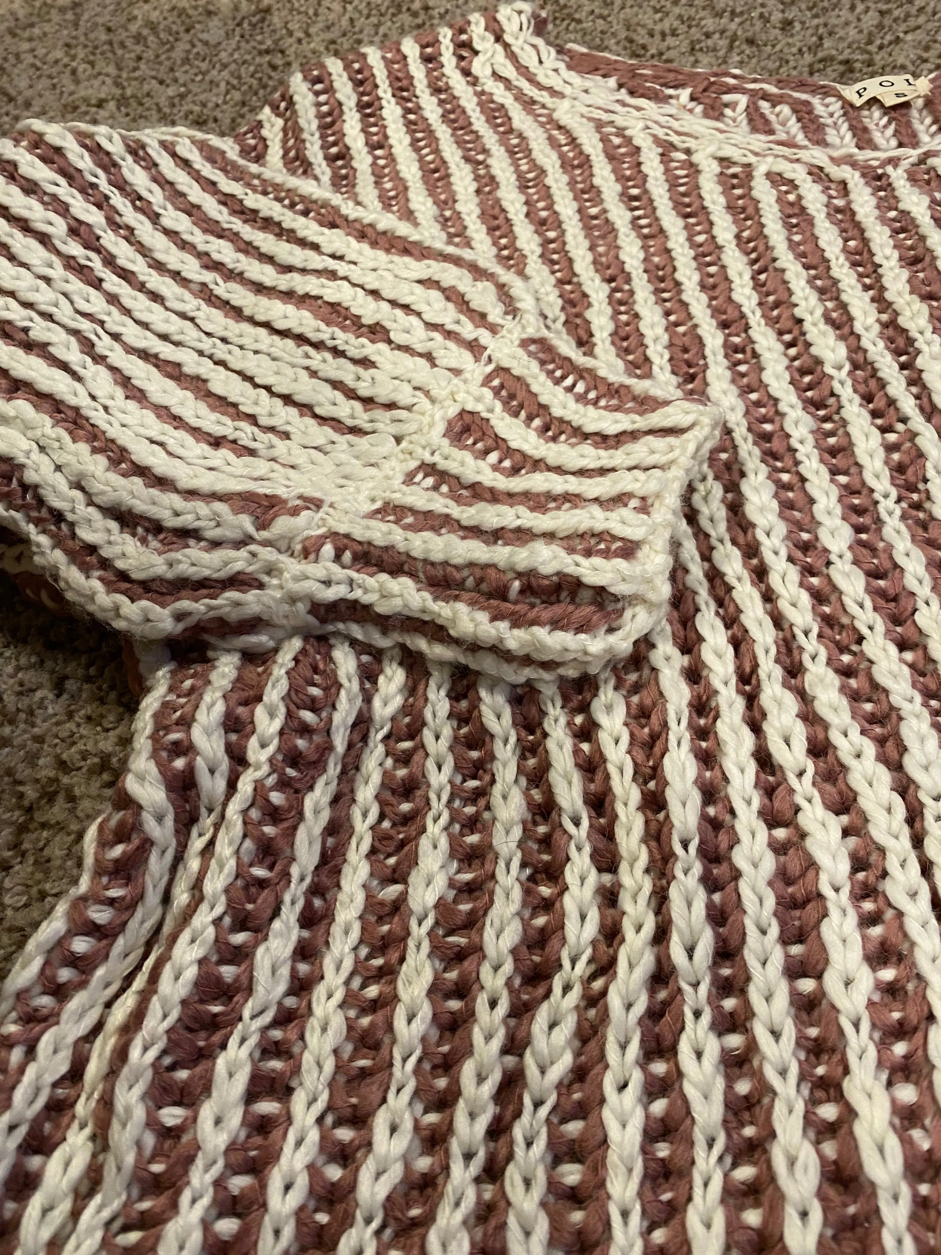 Striped knit sweater