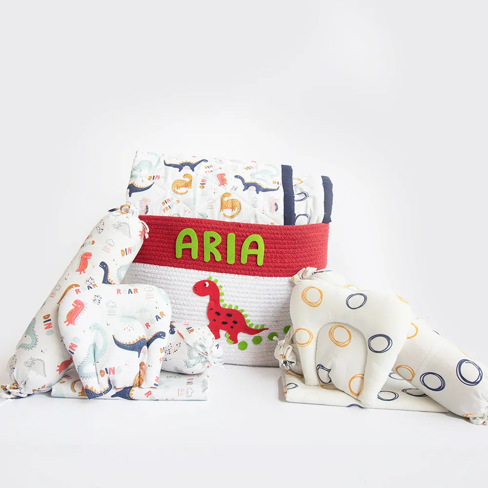 Super Value Bedding Set - Dino Friend & Doodle Circles (Set Of 11)