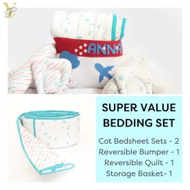 Super Value Bedding Set - Lil Travellers & Doodle Rain (Set Of 11)