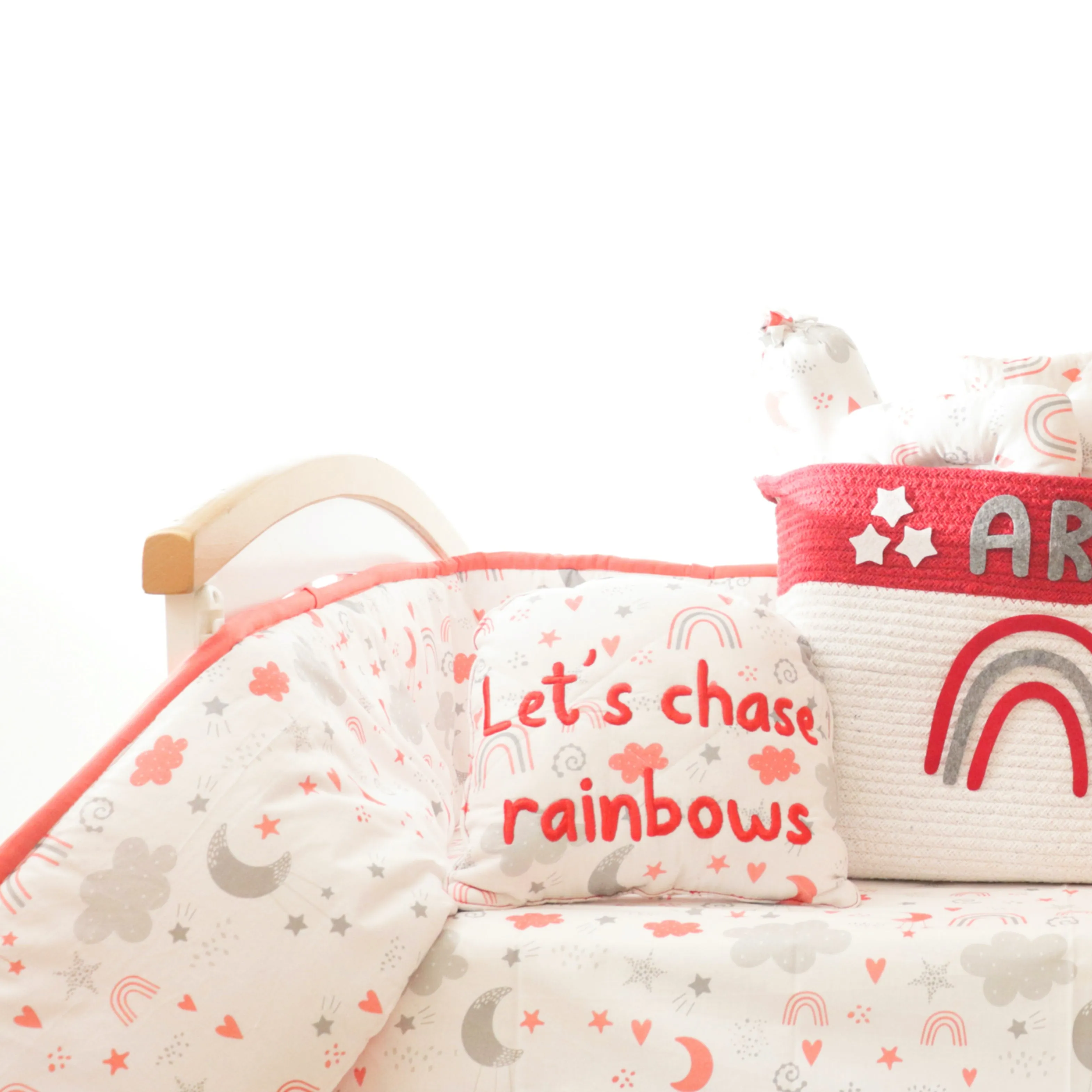 Super Value Bedding Set - Magical Rainbows & Crowns (Set Of 11)